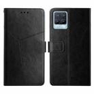 For OPPO Realme 8 / 8 Pro Y Stitching Horizontal Flip Leather Phone Case(Black) - 1