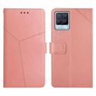 For OPPO Realme 8 / 8 Pro Y Stitching Horizontal Flip Leather Phone Case(Rose Gold) - 1