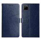 For OPPO Realme C11 Y Stitching Horizontal Flip Leather Phone Case(Blue) - 1