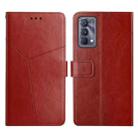 For OPPO Realme GT Master Y Stitching Horizontal Flip Leather Phone Case(Brown) - 1