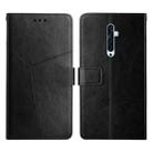 For OPPO Reno2 Z / Reno2 F Y Stitching Horizontal Flip Leather Phone Case(Black) - 1