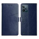 For OPPO Realme C31 Y Stitching Horizontal Flip Leather Phone Case(Blue) - 1