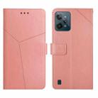 For OPPO Realme C31 Y Stitching Horizontal Flip Leather Phone Case(Rose Gold) - 1