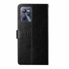 For OPPO Realme C35 Y Stitching Horizontal Flip Leather Phone Case(Black) - 3