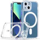 For iPhone 13 mini Cat-eye TPU + Acrylic Magsafe Phone Case (Blue) - 1