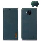 For Nokia C20 Plus KHAZNEH Nappa Top Layer Cowhide Leather Phone Case(Green) - 1