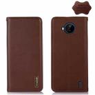 For Nokia C20 Plus KHAZNEH Nappa Top Layer Cowhide Leather Phone Case(Brown) - 1