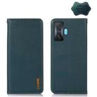 For Xiaomi Redmi K50 Gaming KHAZNEH Nappa Top Layer Cowhide Leather Phone Case(Green) - 1