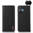 For Xiaomi Redmi K50 Gaming KHAZNEH Nappa Top Layer Cowhide Leather Phone Case(Black) - 1