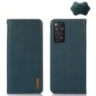 For Xiaomi Redmi Note 11 4G/11S 4G Global KHAZNEH Nappa Top Layer Cowhide Leather Phone Case(Green) - 1