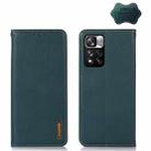 For Xiaomi Redmi Note 11 Pro 4G / 5G Global KHAZNEH Nappa Top Layer Cowhide Leather Phone Case(Green) - 1