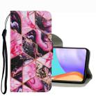 For Samsung Galaxy A33 Coloured Drawing Pattern Leather Phone Case(Purple Marble) - 1