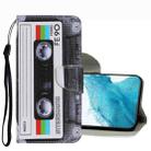 For Samsung Galaxy S22 5G Coloured Drawing Pattern Leather Phone Case(Tape) - 1