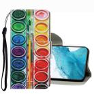 For Samsung Galaxy S22 5G Coloured Drawing Pattern Leather Phone Case(Eye Shadow) - 1