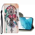 For Samsung Galaxy S22 5G Coloured Drawing Pattern Leather Phone Case(Wind Chimes) - 1