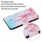For Samsung Galaxy S22+ 5G Coloured Drawing Pattern Leather Phone Case(Cherry Blossoms) - 6