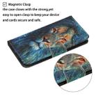 For Samsung Galaxy S22+ 5G Coloured Drawing Pattern Leather Phone Case(Lion) - 6