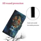 For Samsung Galaxy S22+ 5G Coloured Drawing Pattern Leather Phone Case(Lion) - 7