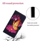 For Samsung Galaxy S22+ 5G Coloured Drawing Pattern Leather Phone Case(Big Gold Butterfly) - 7