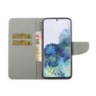 For Samsung Galaxy S22+ 5G Coloured Drawing Pattern Leather Phone Case(Tape) - 4