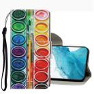 For Samsung Galaxy S22+ 5G Coloured Drawing Pattern Leather Phone Case(Eye Shadow) - 1