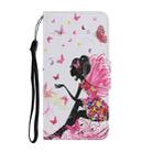 For Samsung Galaxy S22+ 5G Coloured Drawing Pattern Leather Phone Case(Dancing Girl) - 2