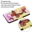 For Samsung Galaxy S22+ 5G Coloured Drawing Pattern Leather Phone Case(Chrysanthemum Butterfly) - 6