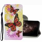 For Xiaomi Redmi Note 10 5G Coloured Drawing Pattern Leather Phone Case(Chrysanthemum Butterfly) - 1