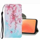 For Xiaomi Mi 10T / 10T Pro Coloured Drawing Pattern Leather Phone Case(Cherry Blossoms) - 1
