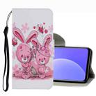 For Xiaomi Mi 10T Lite Coloured Drawing Pattern Leather Phone Case(Cute Rabbit) - 1