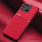 For Xiaomi Redmi 10C Classic Tilt Magnetic PC + TPU Phone Case(Red) - 1
