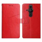For Sony Xperia Pro-I Y Stitching Horizontal Flip Leather Phone Case(Red) - 1