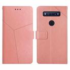 For TCL 10 SE Y Stitching Horizontal Flip Leather Phone Case(Rose Gold) - 1