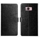 For Samsung Galaxy S8 Y Stitching Horizontal Flip Leather Phone Case(Black) - 1