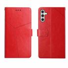 For Samsung Galaxy A13 5G Y Stitching Horizontal Flip Leather Phone Case(Red) - 1