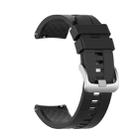 For Huawei GT Silicone Watch Band(Black) - 1