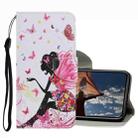 For iPhone 13 Pro Coloured Drawing Pattern Leather Phone Case (Dancing Girl) - 1