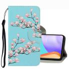 For Samsung Galaxy A53 3D Colored Drawing Leather Phone Case(Magnolia) - 1