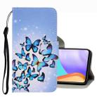 For Samsung Galaxy A53 3D Colored Drawing Leather Phone Case(Multiple Butterflies) - 1