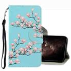 For OPPO A16 3D Colored Drawing Leather Phone Case(Magnolia) - 1