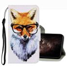 For OPPO A16 3D Colored Drawing Leather Phone Case(Fox) - 1