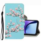 For Xiaomi Redmi Note 9T 3D Colored Drawing Leather Phone Case(Magnolia) - 1