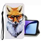 For Xiaomi Redmi Note 9T 3D Colored Drawing Leather Phone Case(Fox) - 1