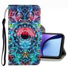 For Xiaomi Redmi Note 9T 3D Colored Drawing Leather Phone Case(Mandala) - 1