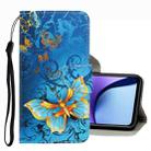 For Xiaomi Redmi Note 9T 3D Colored Drawing Leather Phone Case(Jade Butterfly) - 1