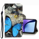 For Xiaomi Redmi Note 9T 3D Colored Drawing Leather Phone Case(A Butterfly) - 1