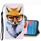For Xiaomi Redmi Note 10 4G 3D Colored Drawing Leather Phone Case(Fox) - 1