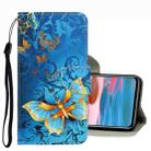 For Xiaomi Redmi Note 10 4G 3D Colored Drawing Leather Phone Case(Jade Butterfly) - 1