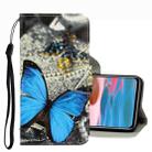 For Xiaomi Redmi Note 10 4G 3D Colored Drawing Leather Phone Case(A Butterfly) - 1