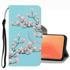 For Xiaomi Mi 10T / 10T Pro 3D Colored Drawing Leather Phone Case(Magnolia) - 1